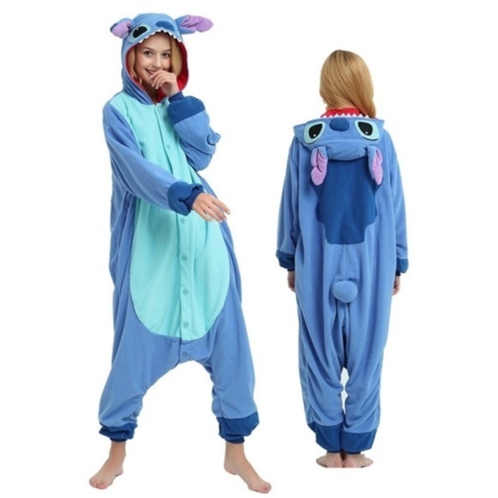 LILO& STITCH themed Button up Halloween jumpsuit costume Adult medium